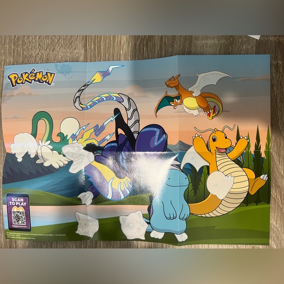 Pokemon Mcdonalds Quagsire #9 Sticker Activity Sheet - Picture 3 of 4